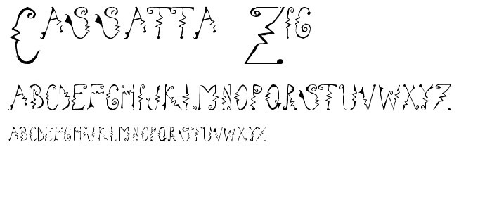 Cassatta Zig font